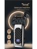 Bluetooth-гарнитура DR13 с клипсой и выдвижным шнуром, 20 часов работы от аккумулятора, цифровой дисплей, вибрация при деловом звонке и голосовое оповещение номера.