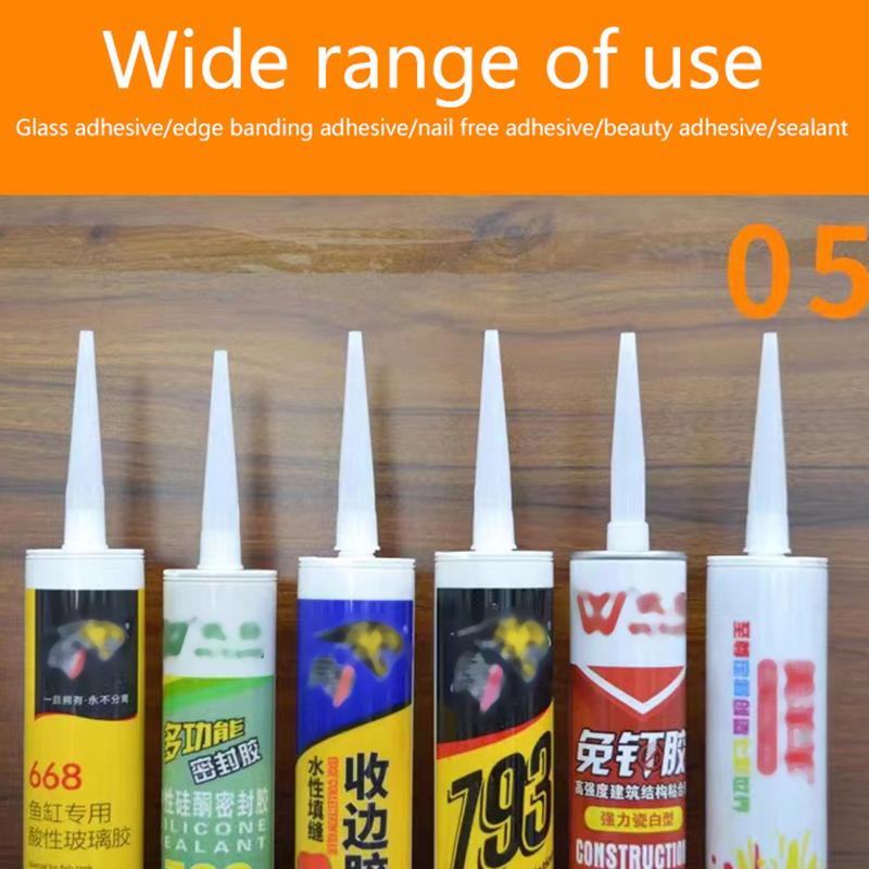20 шт., универсальные насадки для пистолета для уплотнения стекол, насадки для клея, герметик, силиконовые инструменты