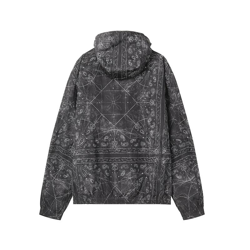 Armani Exchange SS25 All-Over Pattern Hooded Zip Lightweight Jacket Men jackets XM000408-AF15075-FC040