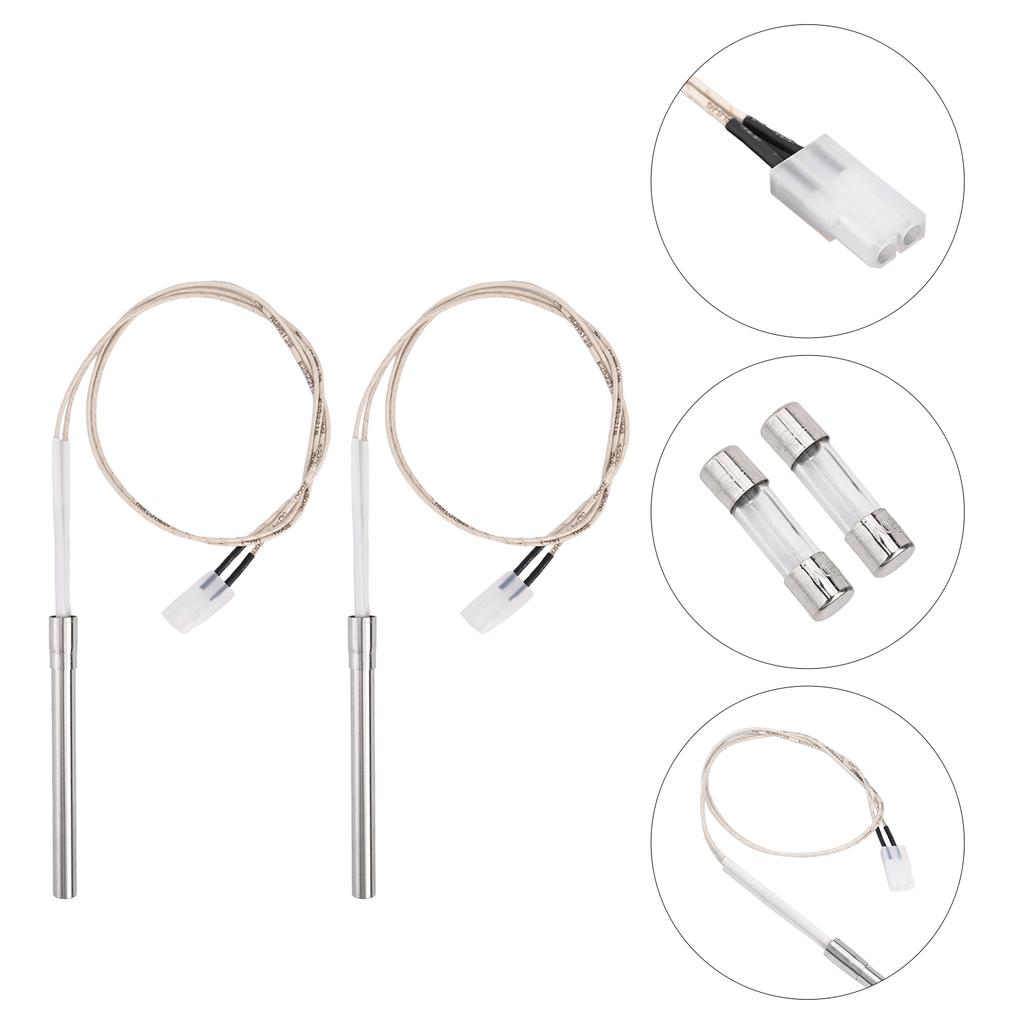 Barbecue Dual Pack of Hot Rod Ignitors For Wood Pellet Grills Including Essential Components For Easy Installation And Use