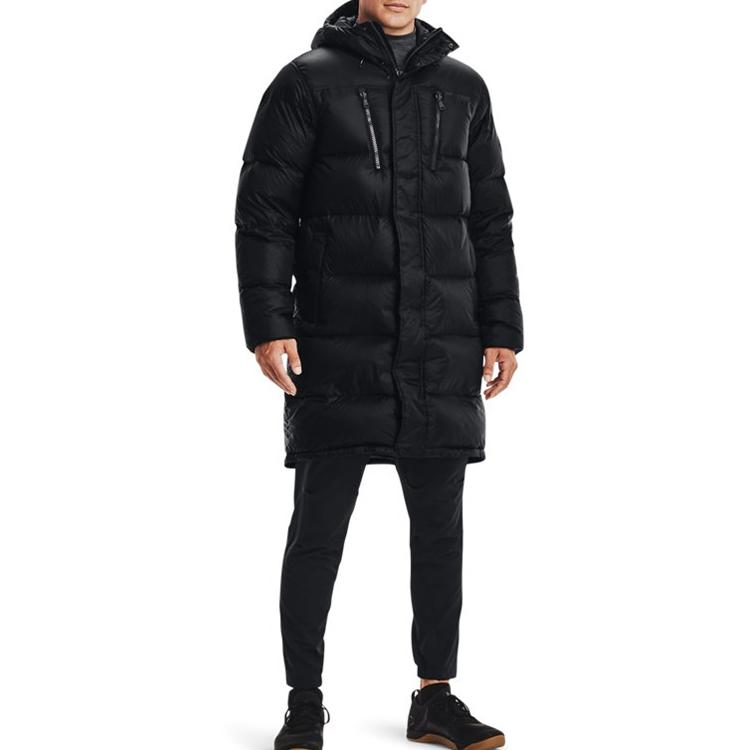 Under Armour ColdGear Down Jackets Men's Black Hooded Moderate Other 1364894-001