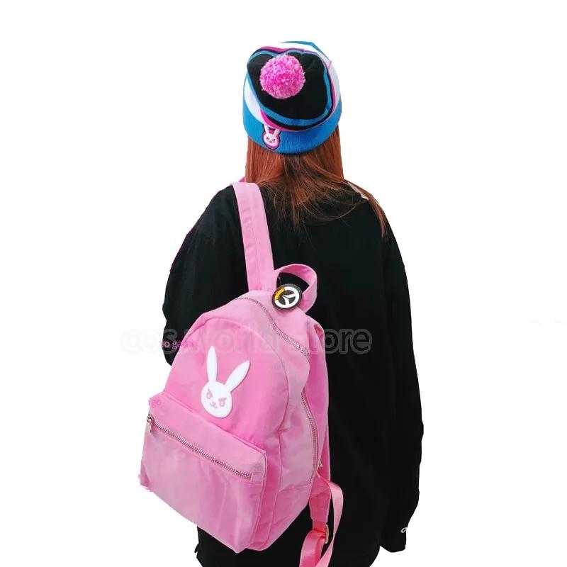 Cute Pink Anime Game Character Cosplay Backpack For Women Fashion Student Schoolbag Outdoor Travel Shoulder Bag