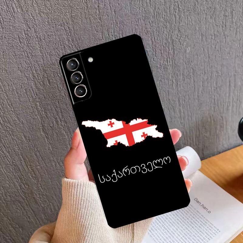 Чехол с флагом Грузии для Samsung Galaxy S21 S20 FE S22 S23 Ultra Note 20 S8 S9 S10 Note 10 Plus Защитная крышка