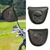 Чехол для гольф-паттера типа молоток с магнитной застежкой, из искусственной кожи, чехол для головки клюшки с черепом