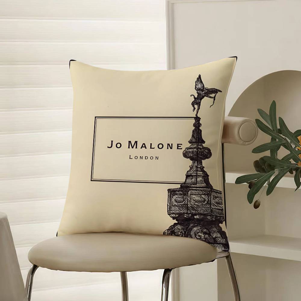 Дизайн аромата высокого класса Принт Jo Malone-Наволочка Комфортный диван-кровать Шелковистый элегантный Невидимая молния Декоративная наволочка