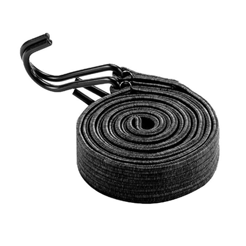Elasticity Strap Binding Cargo Rope for Car Motorcycle Bike With Metal Buckle Tow Rope Strong Tensioning Belt for Luggage Bag