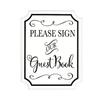 Please Sign MDF Wedding Guest Book