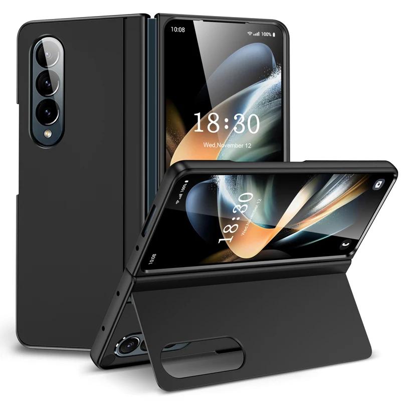 Чехол для Samsung Galaxy Z Fold 4 5 6 7, Ultimate Touch Feeling, PC-подставка, складной, противоударный, полнозащитный чехол для Z Fold4 5
