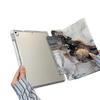 Мраморный узор подходит для iPad Pro 11 дюймов, наклейка со сложенным краем Y, плотный защитный чехол, противоударный мягкий чехол со слотом для стилуса ins