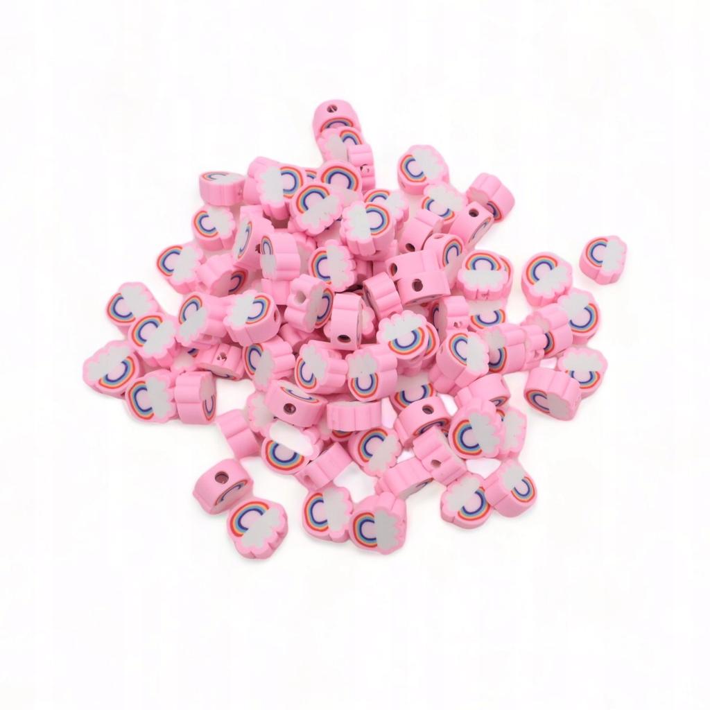 Diy Rainbow Polymer Clay Beads