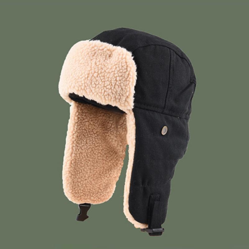 Кепка Lei Feng для мужчин и женщин, зимняя защитная шапка для электромобиля, теплая хлопковая кепка, пилотская байкерская кепка