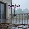 Flexible Pole Solar Lanterns Swaying Lantern, Outdoor Waterproof 6-Head Pathway Stake Light, Auto on Garden Lights Off Landscape Light for Lawn