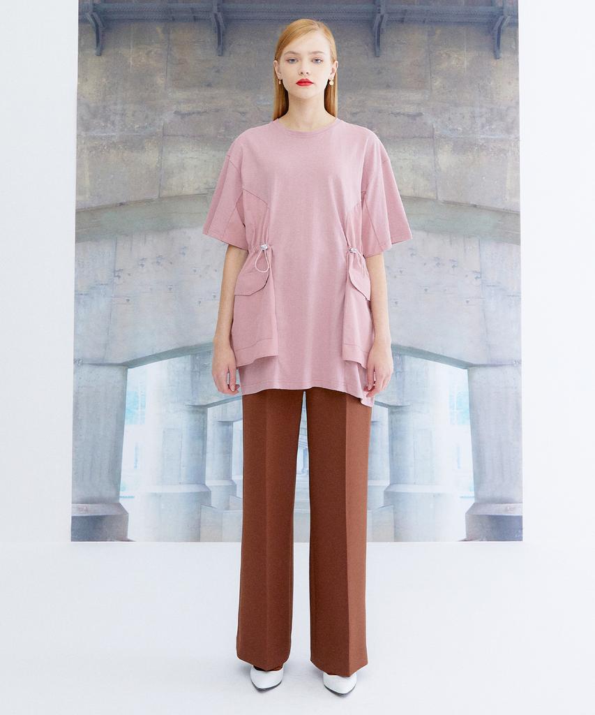 THE STUDIO K Oversized String Half Top_Pink