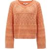 ONLY Women's V-Neck Hollow Knit Cardigan