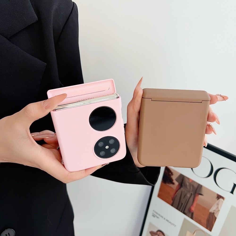Solid Color For HuaWei Pocket 2 Magnetic Phone Case Shockproof Hinge Protective PC Hard Shell Back Cover