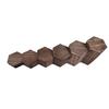 Wooden 6-Piece Hexagonal Display Rack Suitable For Showcasing Jewelry And Accessories Brown Cube Storage Rack Gift Storage