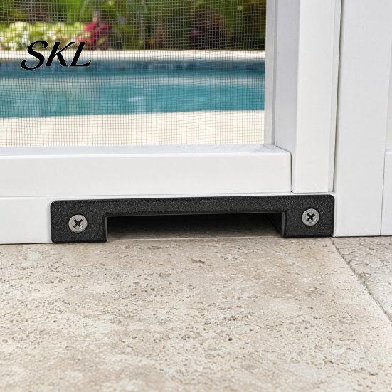 Black White Screen Door Seal 2Pcs Room Drain Kit, Patio for Aluminum Porch Enclosure Bottom, Outdoor Threshold Insect & Dust Proof Water Inserts