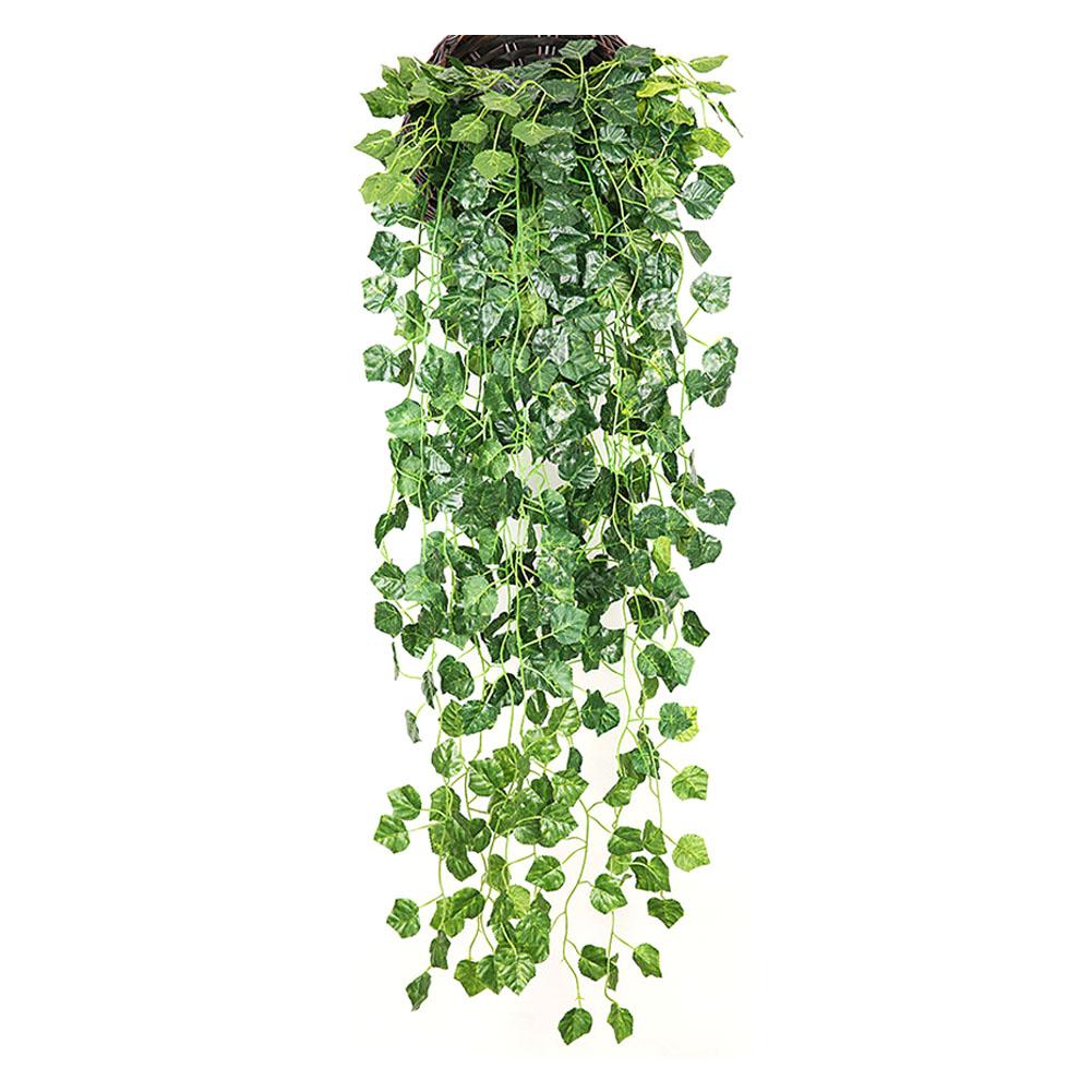 Искусственные растения, лианы, имитация лианы, настенные листья, зеленые искусственные растения для дома, украшения балкона, настенные украшения для комнаты из ротанга Y5X3