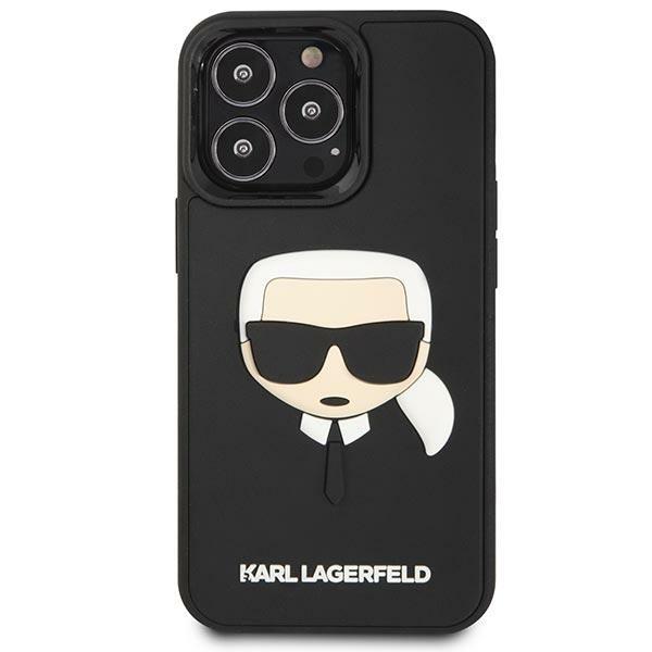 Karl Lagerfeld Klhcp14Lkh3Dbk Iphone 14 Pro 6,1 Czarny/Black Hardcase 3D Rubber Karl`s Head