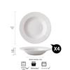 Wutuo Ceramic Pasta Plates Set