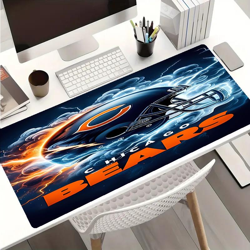 Chicago Bears logo Mouse Pad - Non-Slip Rubber Base, Smooth Surface for Work,Gaming,Office,And Home Use, Desk Mouse Pad