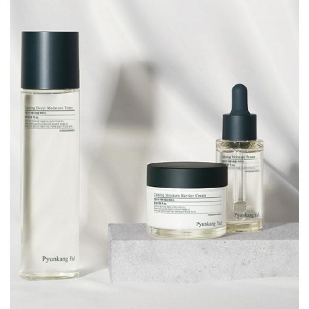 PYUNKANGYUL Успокаивающая линия Базовый косметический подарочный набор из 3 предметов, 1 набор Тоник: 150мл, Сливки: 50 мл, Сыворотка: 30мл