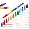 1/3/5pcs 12 Colors Buildable Crayons Rainbow Creative Stackable Coloring Oil Painting Stick Cute Prize Student Stationery YMY