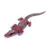 Rhinestone Crocodile Brooch Vintage Animal Pins Jewelry Ladies Party Accessories