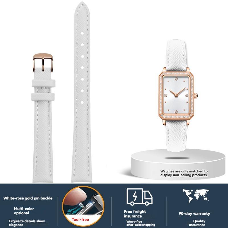 Женский ремешок из коровьей кожи для часов Fiyta DW Fossil Casio Longines, телячья кожа, 10 мм 12 мм 14 мм 16 мм 18 мм, браслет, Черный Зеленый Красный