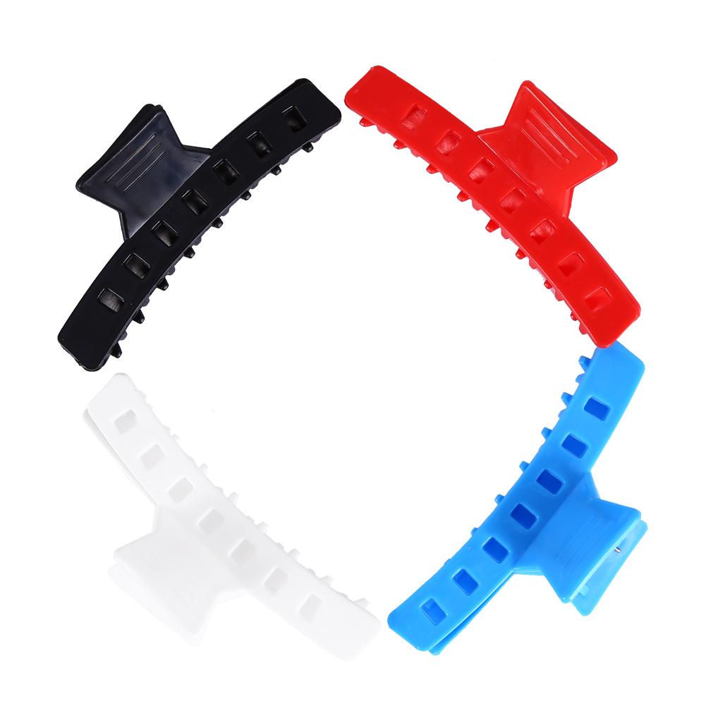 12PCS Salon Plastic Hair Claw Clip Clamps Hairpin Hairdressing Styling Accessories Tools