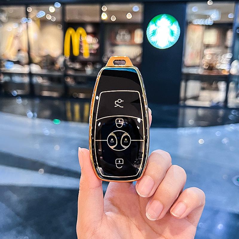 BAIC EX3 Electric Vehicle Key Fob Protective Case with Buckle Bag - Full Coverage for R600 Model