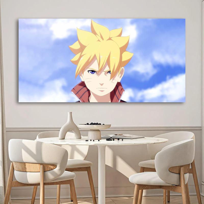 High-Definition Naruto & Boruto Self-Adhesive Wall Sticker - Easy Install for Dorms & Bedrooms