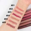 HANDAIYAN 6 Colors Velvet Lip Crayon Set Matte Lip Liner Pencil Long Lasting Waterproof Full Coverage Lip Contour Shaper Makeup