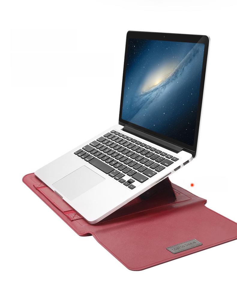 Защитная кожаная сумка-подставка для ноутбуков Apple 13” и Huawei 14”/16”