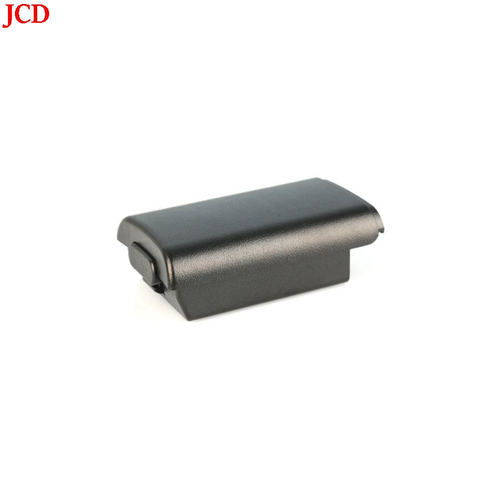 JCD 2x AA Батарейный отсек Запасная часть для беспроводного контроллера Xbox 360 + 4 Силиконовых колпачка для стиков Черный