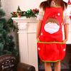 High Quality Christmas Santa Claus Apron Practical Kitchen Supplier House Cleaning Christmas Snowman Apron