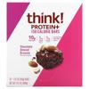 Think!, Protein & Fiber Bars, Chocolate Almond Brownie, 10 Bars, 40 G (1.41 Oz) Each