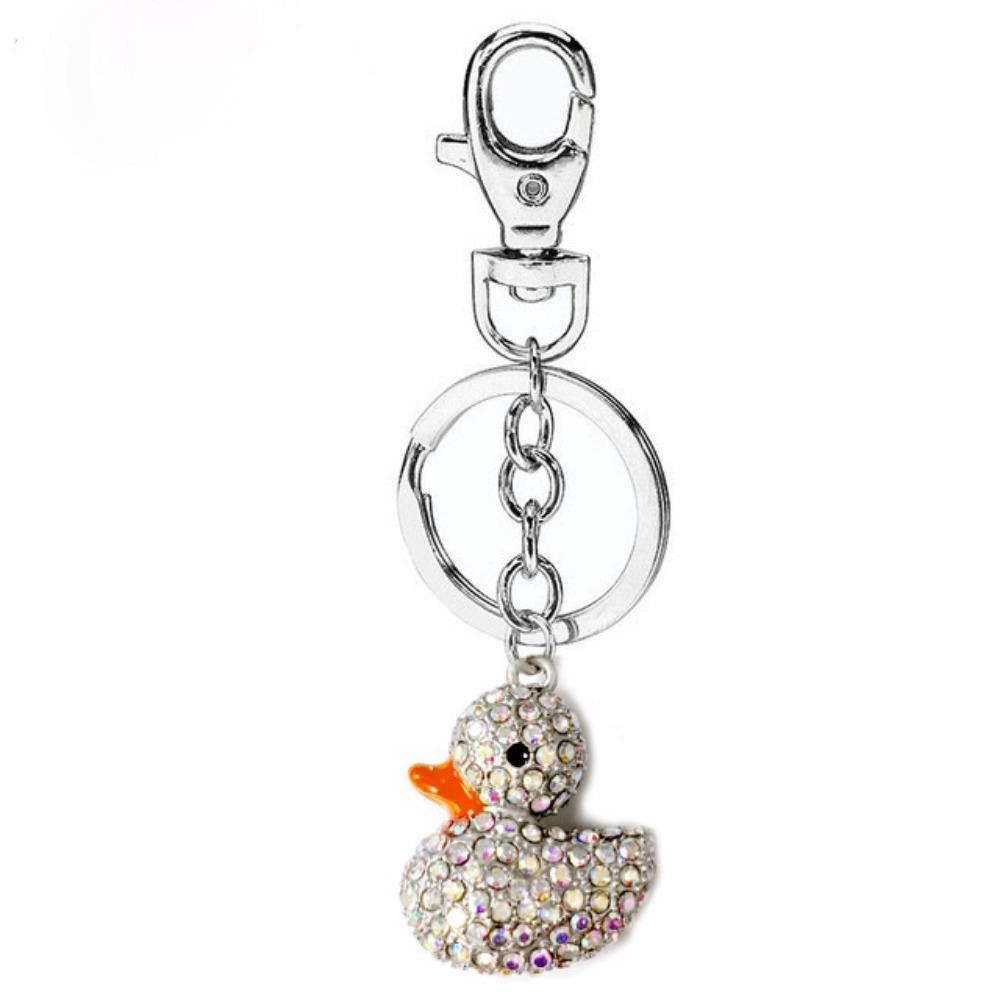 Классический брелок в виде желтой утки, подвеска для украшения сумки для девочки, изысканные подвесные аксессуары для автомобиля, небольшие подарки