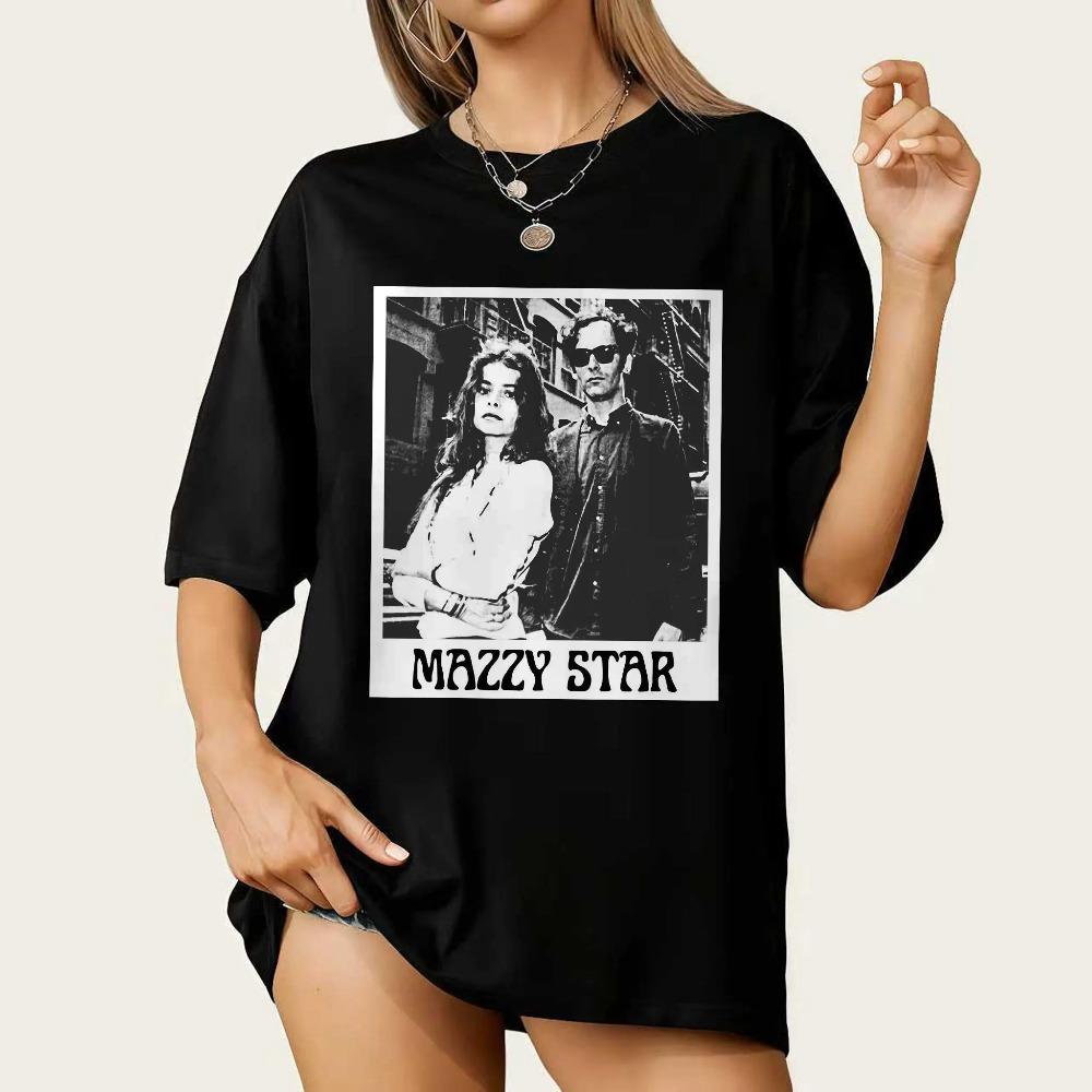 Mazzy Star Album Tshirt Retro Style Tshirt Summer New Item Unisex Casual Fashion Tshirt