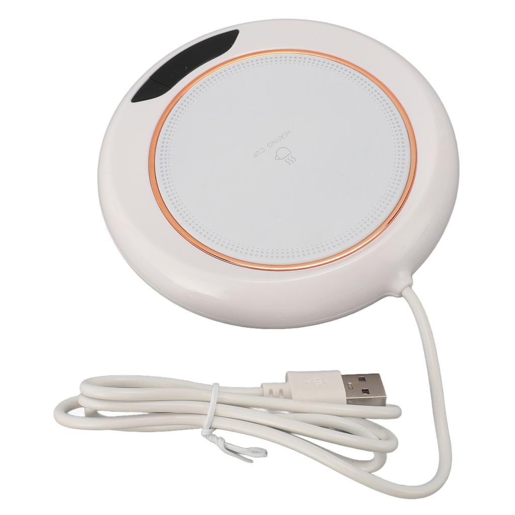 Electric Coffee Warmer 3 Temp Settings Timer USB Power Supply Automatic Coffee Heater for Home