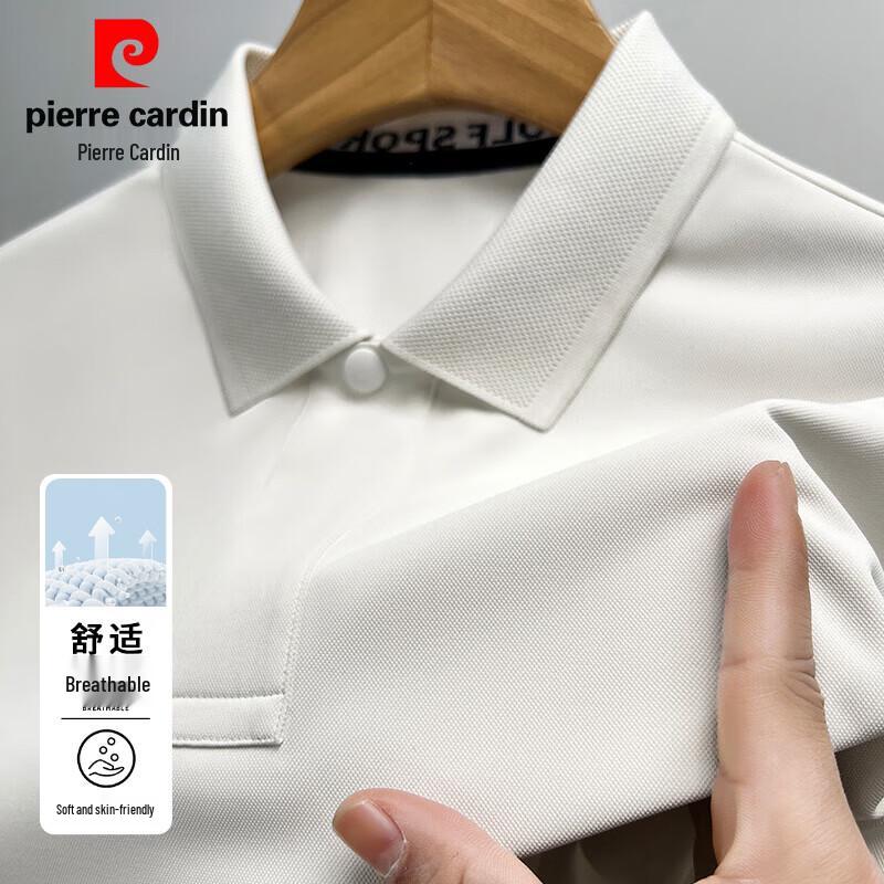Pierre Cardin Мужская летняя рубашка-поло с коротким рукавом в стиле business casual