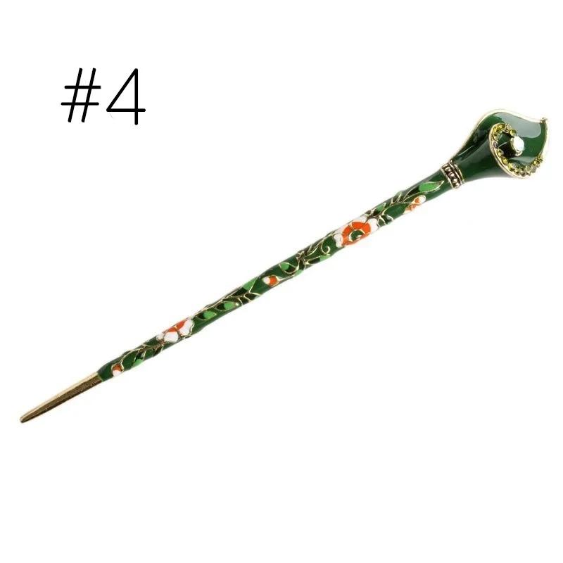 Women Metal Rhinestone Handmade Hair Stick Hair Chopsticks Hairpin Pin