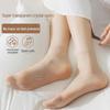 10 Pairs Women's Non-Slip Crystal Short Socks - Flesh-Colored, Ultra-Thin, Durable, Anti-Snag Invisible Socks.