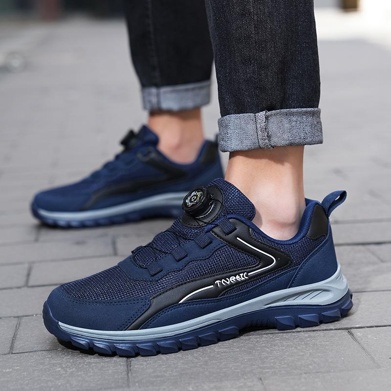 Новая модная мужская и женская обувь износостойкая и дышащая беговая обувь универсальная вращающаяся кнопка повседневная обувь