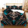 Хэллоуин домашний комплект постельного белья череп голова пододеяльник наволочка домашний комплект постельного белья AU/EU/US полноразмерная односпальная/двуспальная кровать