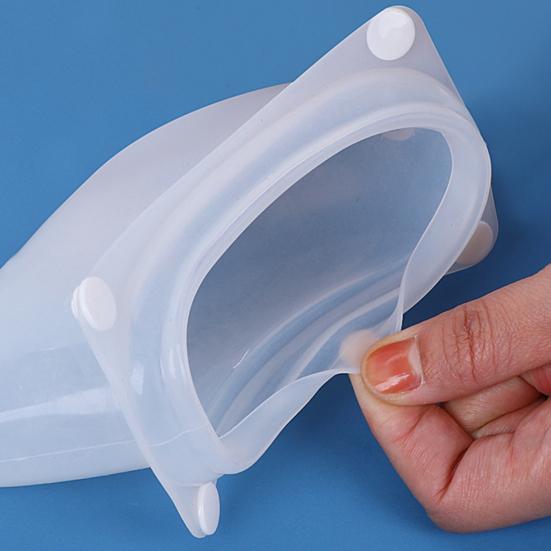 Wearable Urine Collector with 2 Drainage Bags Silicone Catching Capsule Breathable Fixation Pants for Elderly Patients