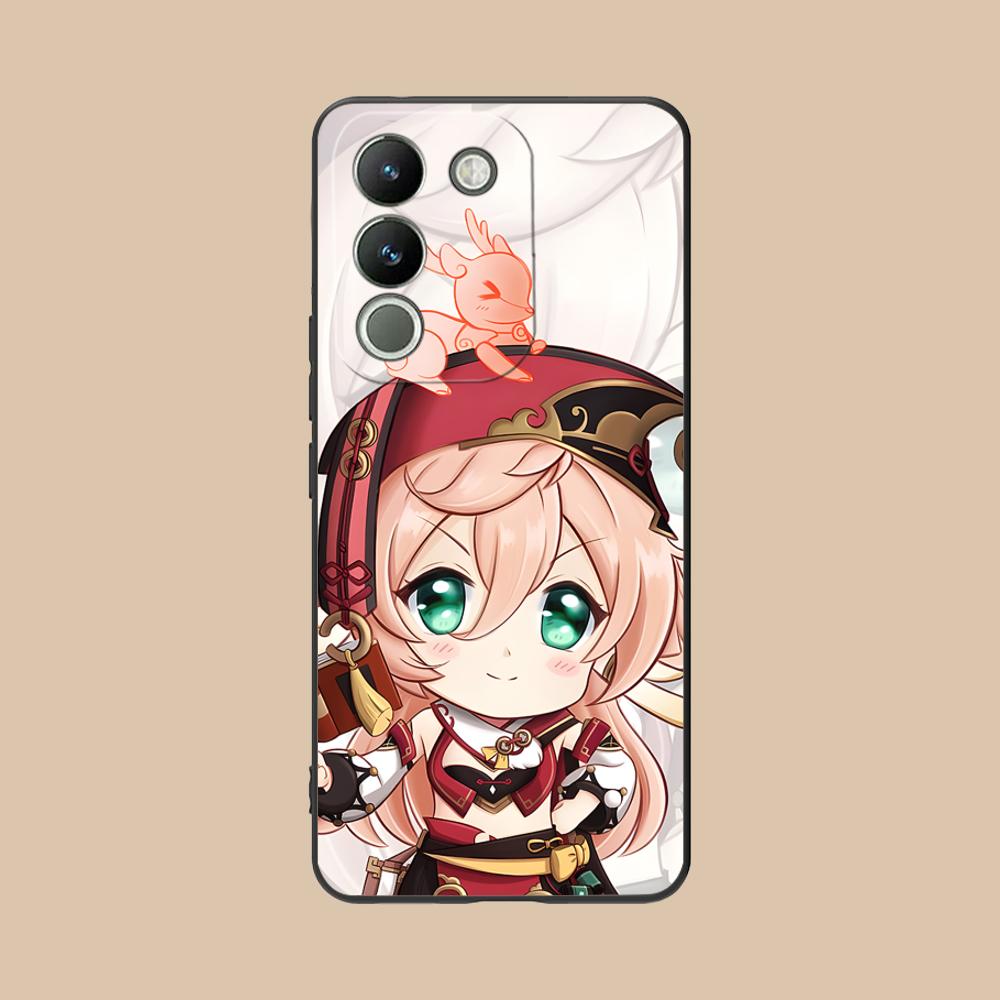 Игровой чехол GI Yanfei Матовый ТПУ для мобильного телефона VIVO Y77 76 75 74 73 72 58 56 55 51 50 38 36 Y19 Y18 Y03 Y01 5G Цветная крышка