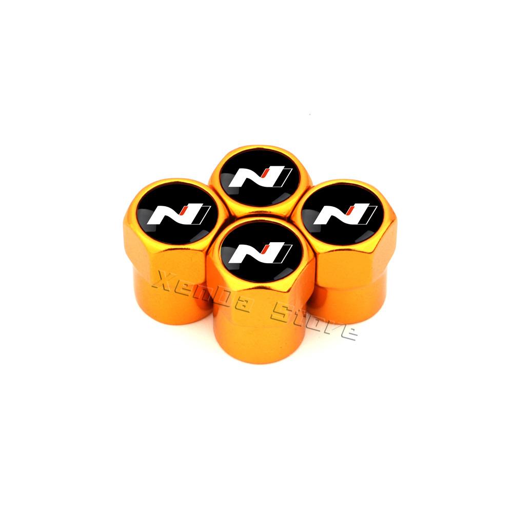 N Line Car Wheel Tire Valve Stem Caps Covers For Hyundai i10 i20 i30 NLine Sonata Tucson Azera Elantra Veloster Kona Accessories WW78