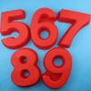 Goldbaking 9 Pieces Whole Set Large Silicone Number Mold Number Cake Moulds Baking Tray For Birthday Wedding