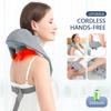 Foreverlily Wireless Neck and Back Massager Neck and Shoulder Kneading Massage Shawl Neck Cervical Relaxing Trapezius Massager